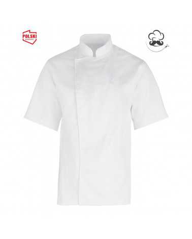Bluza kucharska Biała - krótki rękaw