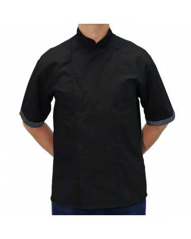 Bluza kucharska Zebra Design - krótki rękaw