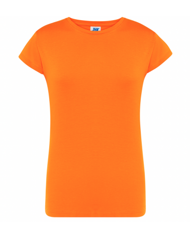 T-shirt damski pomarańczowy