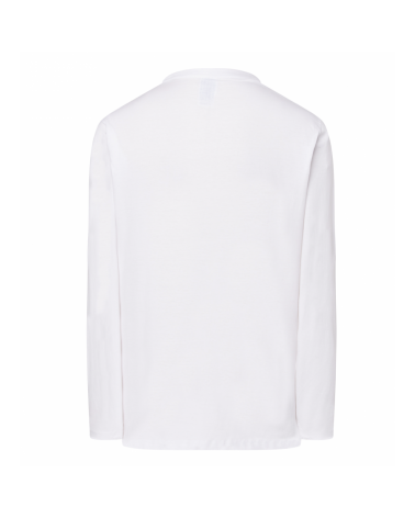 T-shirt męski długi biały